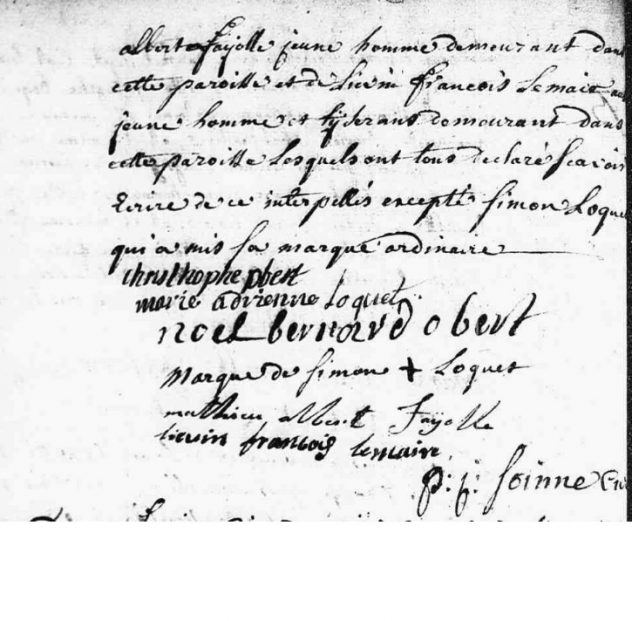 Signature Noël Bernard Obert