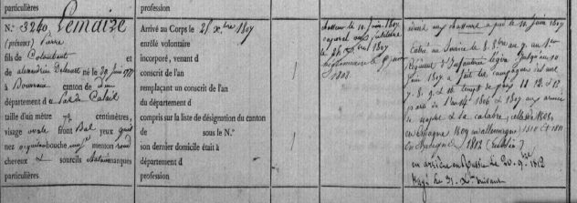 Pierre Lemaire fils de colombant LEMAIRE